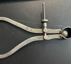 Outside Spring Caliper Antique. Pat Feb 14 1888 SR Machinist Tool