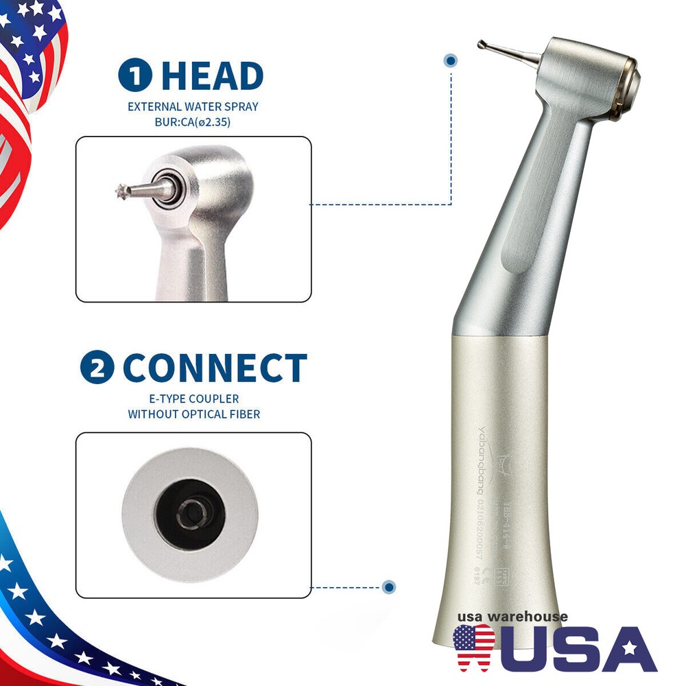 Dental Slow Low Speed Handpiece Contra Angle Straight Air Motor 2/4 H E-type st