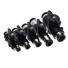 Metaland 5/32″ OD Pneumatic Ball Valve BUC Push to 4mm or 5/32“ Tube