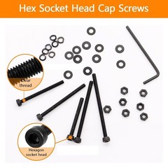 461 Pieces M3 x 30mm /35mm /40mm /45mm /50mm Socket Head Screws M3 Long Screw…