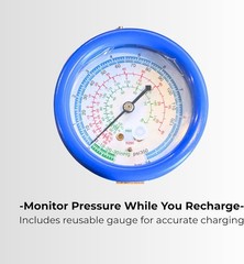 ENVIRO-SAFE R290 Refrigerant in an 8oz. Piercing Style Container for Recharge