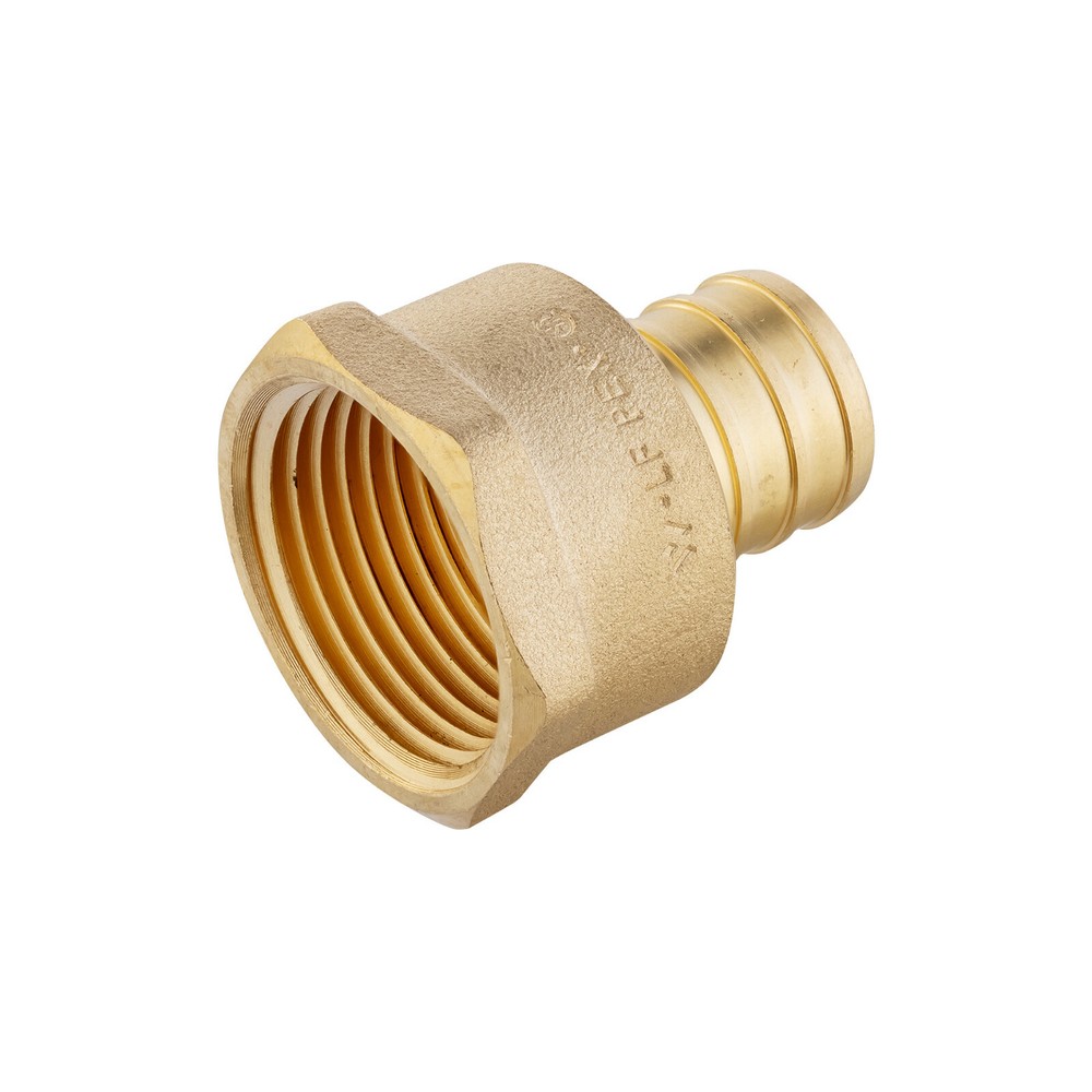 30 PCS Barb PEX 3/4″ x 3/4″ Female NPT Thread Adapter Crimp Fitting (Lead Free)