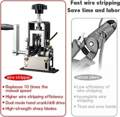 Automatic Machine, Pelador de Cable Electrico, Drill Powered, Wire Stripper M…