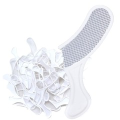 Triple Tray Side-Less Posterior Bite Registration Tray, Disposable Rigid Plas…
