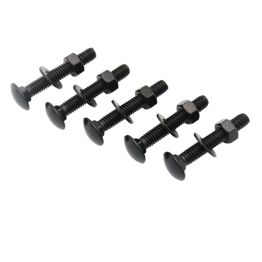 SCXCLY 10 Sets Carriage Bolts Screws, (5/16-18 x 2″) Round Head, Square Neck,…