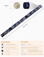 Blue Camo Tubing Heat Shrink for Fishing Rods and Cork Grip Repair φ40mm, L1….
