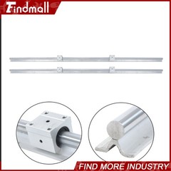 Findmall 2 pcs SBR20-1500mm Linear rail 4 piece SBR20UU Brass Router Block