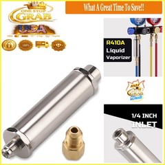 HVAC R410A Liquid Vaporizer Manual Pressure Check Valve Charger 1/4 Inch