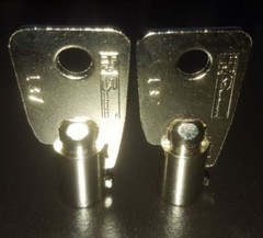 GC123 2 NEW KEYS Sentry Pistol Safe Code:GC123 Handgun Key Models QAP1E & QAP1BE