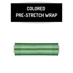 4 Rolls – Green 15″ x 1476′ Pre-Stretch Hand Plastic Shrink Wrap Film 30 Gauge
