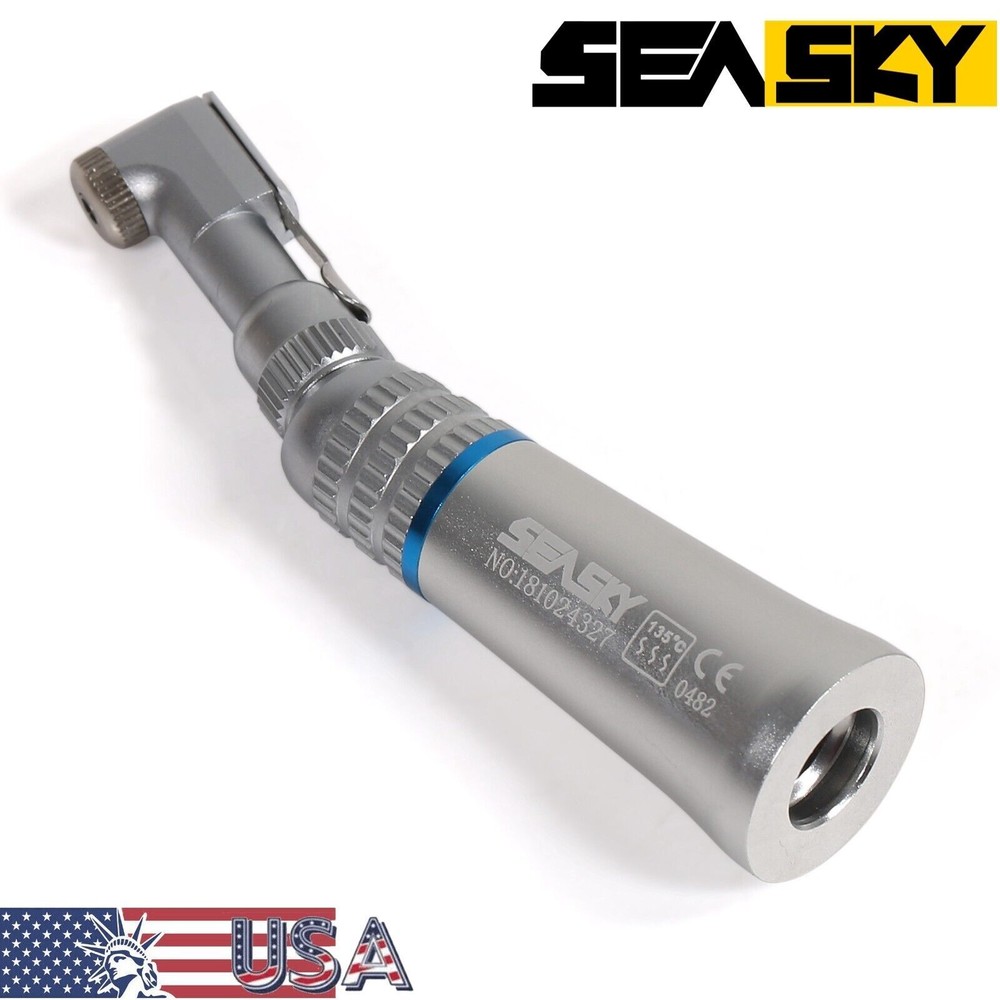 Dental Slow Speed Handpiece Contra Angle 1:1 Fit FG Bur 1.6mm CA2.35MM