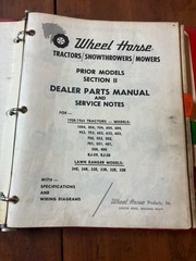 1958-1964 Wheel Horse Dealer Service Manual & Parts Catalog RJ58 701 702 854 603