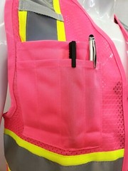 Pink Series High Visibility Pink Safety Vest Size Small – 2XL