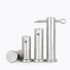 Flat Head Clevis Pins Through Hole 304 Stainless Steel With Cotter Pin Φ6/8/10mm