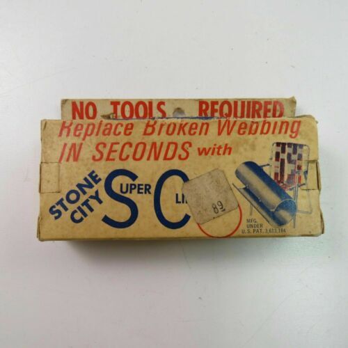 Vintage Lawn Chair Webbing Repair Clamp Stone City Products Bedford IN in Box
