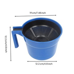 Milk Strainer with Strainer Insert Open-Top for Dairy Producers, Farmers