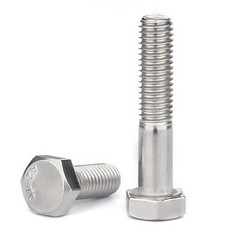 M8 Hex Cap Bolts / Screws, A2 Stainless Steel, 1.25 Coarse DIN 933 931 Tap 18-8