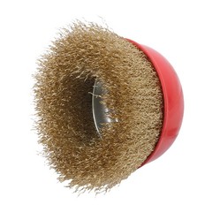 6 Pack Wire Cup Brush 4 Inch Coarse Crimped Cup Brush with 5/8 Inch Arbor