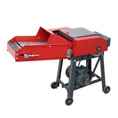Auto Feed Hay Crusher 220V Straw Corn Cutter Pulverizer 6 Blade with Conveyor