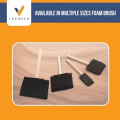 36Count – 3″ Disposable Poly Foam Brushes for All Paints, Stains, Varnish & Glue