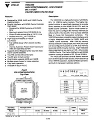 QTY (5) V63C330J02 VITALIC PLCC-52 8Kx16 CACHE CMOS SRAM NOS