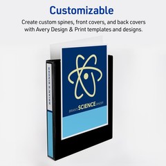 Avery 1″ Slant Ring Binder White 1 Pack
