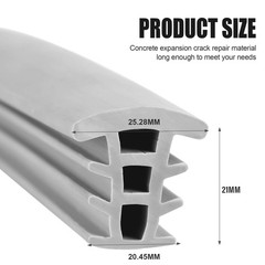 50ft Concrete Expansion Joint Filler Driveway Crack Filler EPDM Rubber Strip