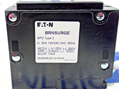 Eaton BRNSURGE Surge Protection SPD Type 2 120/240V