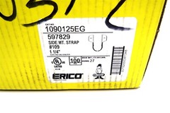 x100 ERICO CADDY 1 1/4″ Side Mount Strap #109 for CPVC Pipe 1090125EG / 597829