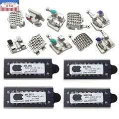 50 Sets Dental Orthodontic Metal Brackets Braces Mini Roth MBT 022 018 345W/H