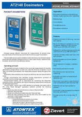 AT2140 pocket radiation meter for X-ray and gamma radiation ATOMTEX