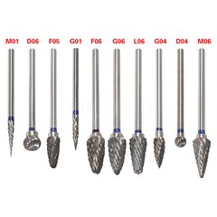 10 Pcs HP Tungsten Steel Carbide Cutter Dental Denture Burs Lab Drill Polisher P