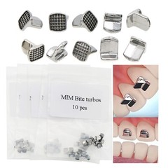 20Pcs Dental Orthodontic MIM Bite Turbos Tongue Tamers Monoblock Bondable Hinge