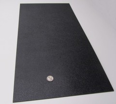 ABS Sheet Haircell Textured, 1 Side, Black, .094″ (3/32″) x 12″ x 24″, 4 Units