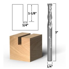 1/4″ Dia. 2 Flute Upcut Spiral End Mill CNC Router Bit – 1/4″ Shank – Yonico 312