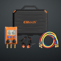 Refurbished Elitech HVAC Manifold Gauge APP Control LMG-10W w/Hoses