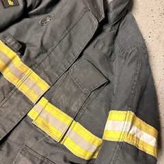 Firefighter Janesville Lion Apparel Turnout Bunker Coat 50 X 32S 2XL 2010 BLACK