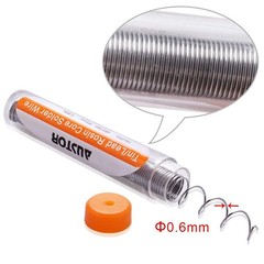 AUSTOR Pack of 6 Solder Wire 60-40 Rosin Core 0.6mm Electrical