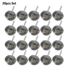 Steel Wire Wheel Brush Set Metal Polishing Rotary Tool Dremel Shank Brush