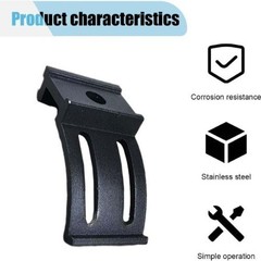17-Piece Side and Base Mounting Bracket Kit with Rubber Pads for Straight or Cur