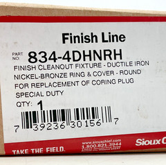 NEW Sioux Chief Finish Line 834-4DNR On Grade Cleanout System 4 Inch
