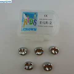 Dental Preformed Metal Crown Stainless Steel Temporary DUL2-DUL7 EUR2-EUR7 5PCS