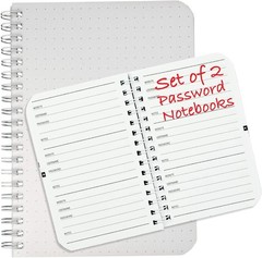 Compact Password Organizer Set: 120 Pages Each in Stylish 5×7 & 3.5×5.25 Sizes