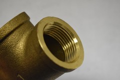 Lot of 6 Supply Giant BRTE0100-NL 1 Brass Tee Lead Free Female Threaded NPT