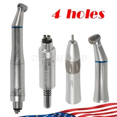 Dental Slow Low Speed Straight Handpiece Air Motor 4Holes E-type NSK STYLE WY4