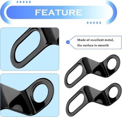 L-Shape Black Metal Rear Turn Signal Bracket, Universal Mounting Bracket for Sco