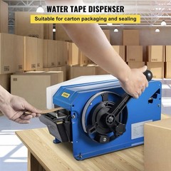 VEVOR Manual Water Activated Tape Dispenser FX-800 Carbon Steel Adjustable