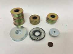 Large Heavy Duty Steel Spacer Washer Shim Lot Assorted Sizes Zinc Coated
