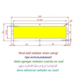 120*36mm COB LED Bulb 12V 10W 1000LM Light Emitting Diode LED Lamp for Home Car