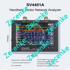 SV4401A 50KHz-4.4GHz VNA Vector Network Analyzer 100DB Dynamic 7 Inch Touch LCD